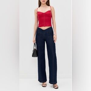 NWT REFORMATION low rise denim trousers-size 30!